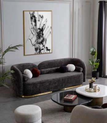 Designer Couchtisch 2x Weiß und Schwarz Moderner Stil für Wohnzimmer Modell