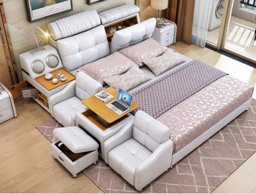 Bettgestell Betten 180x200cm Hotel Multifunktion Bett Doppelbetten