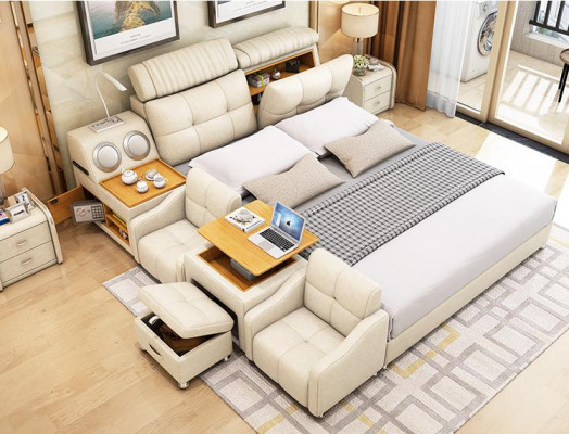 Bettgestell Betten 180x200cm Hotel Multifunktion Bett Doppelbetten