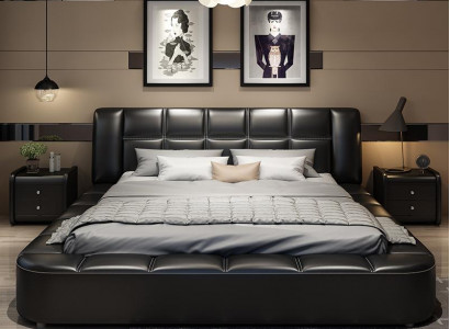 Luxur Polsterbett Designbett Textil Betten Doppelbett Bett Ehebett Design