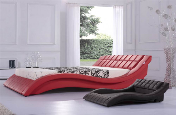 Doppel Ehe Bett Betten XXL Leder Gestell Neu Doppelbett Designer Polster