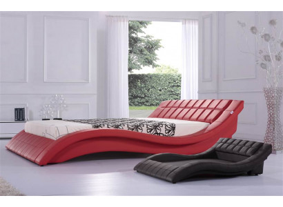 Doppel Ehe Bett Betten XXL Leder Gestell Neu Doppelbett Designer Polster