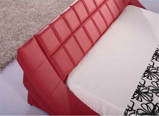 Doppel Ehe Bett Betten XXL Leder Gestell Neu Doppelbett Designer Polster