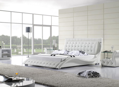Betten Doppel Modernes Ehe 180x200 Moderne Neu Design Leder Bett
