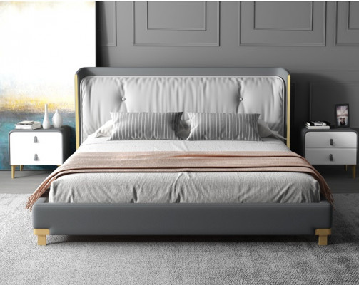 Doppelbett Betten Design Polster Schlafzimmer 180x200cm Modern Holz