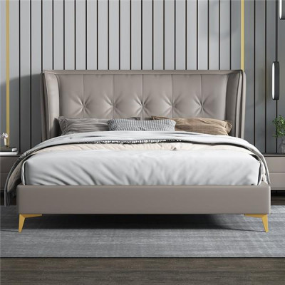 Betten Leder Hotel Luxus Polster Italienische Möbel Designer Bett Schlafzimmer