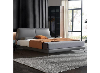 Design Luxus Doppel Hotel Betten Ehe Leder Luxus Schlafzimmer Bett