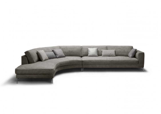 Design L Form Leder Grau Luxus Couchen Neu Ecksofa Couch Sofas Wohnlandschaft