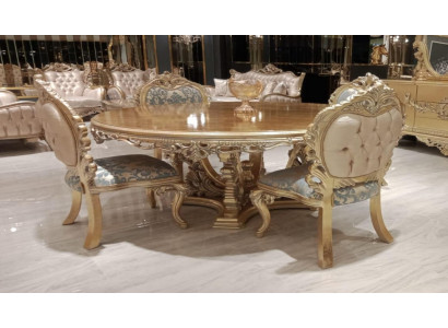 Rund Esstisch Esszimmertisch Esszimmer Tische Tisch Barock Ess Luxus Möbel Holz