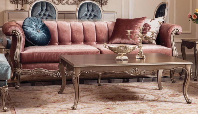 Sofagarnitur Klassische Sofa Couch Set Couchtisch 2x Sessel Luxus Set 4tlg.