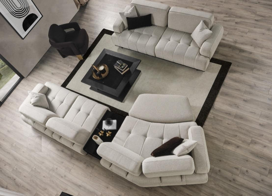 Wohnzimmer set Ecksofa L-form 31 Sitzer Sofa Couchgarnitur Möbel Sofas