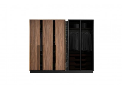 Kleiderschrank braun Schlafzimmer Schränke Holz Schrank Luxus Modern