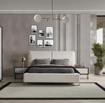 Schlafzimmer Set Bett 2x Nachttische Schminktisch Luxus neu 5tlg