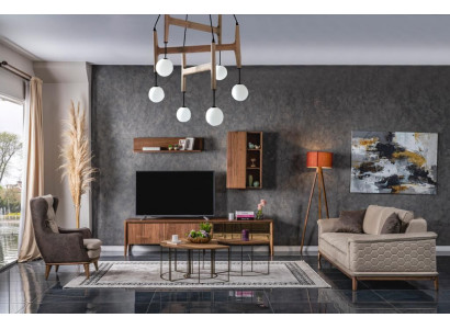 Luxus Sofagarnitur Sofa Garnitur Sofas Sessel 3+1 Sitzer Stoff Modern Design Neu