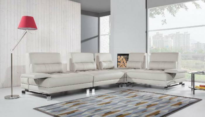 Ecksofa Wohnlandschaft Polster Eck Sofa Sitz Garnitur Moderne 100% Leder Couch