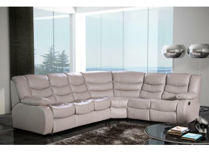 Ecksofa Wohnlandschaft Polster Eck Sofa Couch Garnitur Sitz Modern Leder