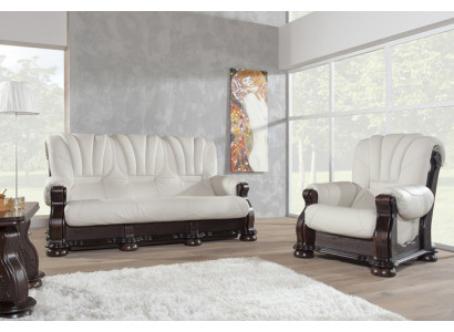 Sofagarnitur 3+1+1 Sitzer Klassischer Wohnlandschaft Sofas Polster Couchen Neu