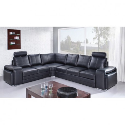 Ecksofa Wohnlandschaft Polster Eck Sofa Couch Sitz Garnitur Modern Leder