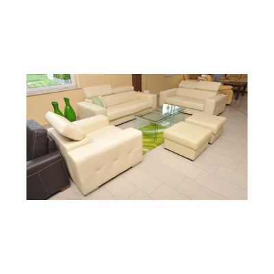 Moderne Sofagarnitur 3+1+1 Sitzer Sofa Couch Polster Garnitur Couchen