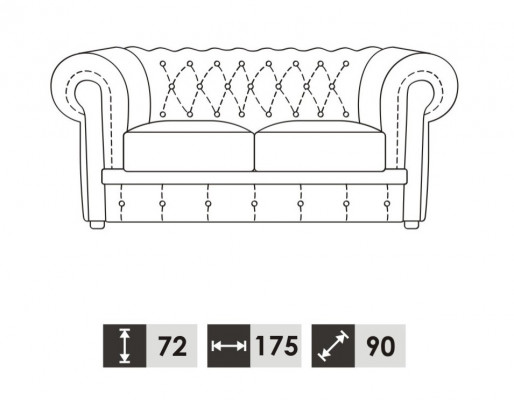 Sofagarnitur Chesterfield 3+2 Sitzer Sofa Sitz Polster Klassiche Couchen