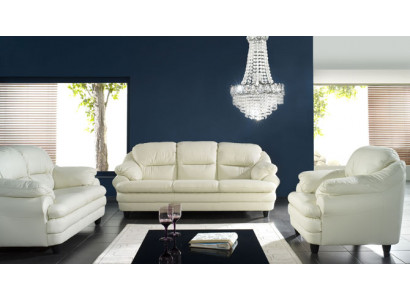 Sofagarnitur 3+1+1 Sitzer Set Design Sofas Polster Relax Couchen Leder