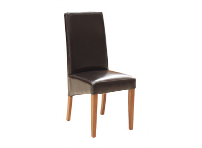 Set 6x Gruppe Sessel Stuhl Garnitur Holz Lehn Polster Stühle 100%Leder