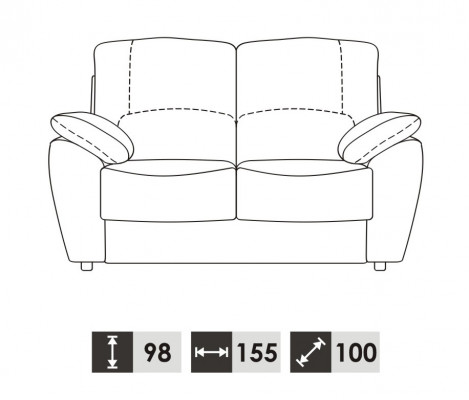 Sofa 2 Sitzer Design Sofas Polster Moderne Couchen Leder Relax Leder