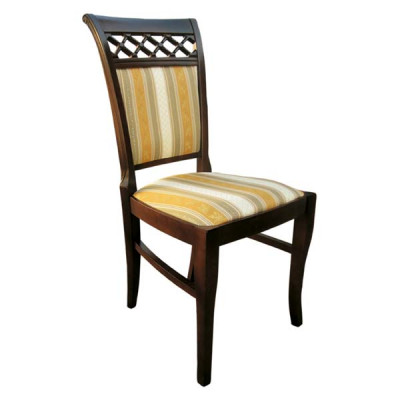 Set 6x Sessel Stuhl Designer Holz Stoff Polster Stühle Gastro Esszimmer Textil