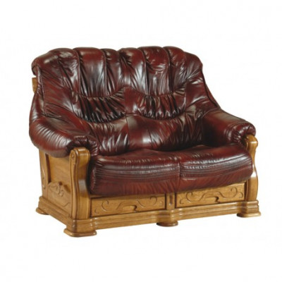 Zweisitzer Couch Klassische Ledersofa Sofas Polster Sofa 2 Sitzer Leder
