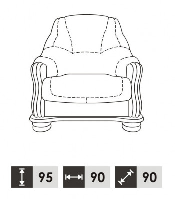 Klassischer Sessel Leder 1 Sitzer Couch Sofa Polster Einsitzer 1er Neu Fernseh