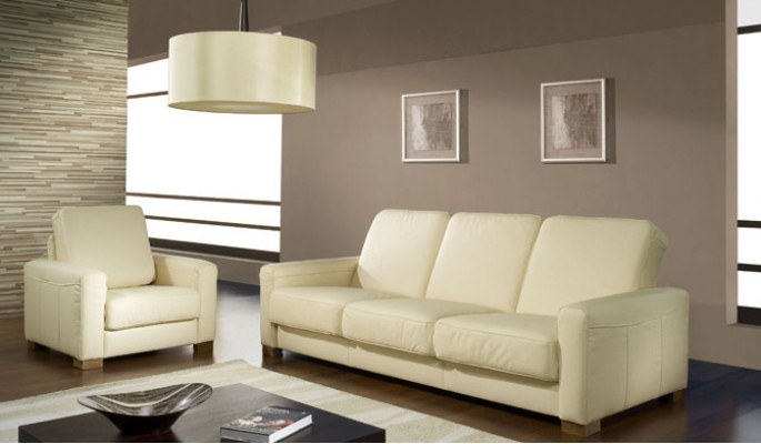Sofagarnitur 3+1+1 Sitzer Set Design Sofas Polster Couchen Leder Relax Moderne