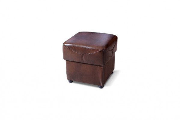 XXL Fußhocker Club Dekor Lounge Hocker Leder Textil Ottoman Designer Pufa