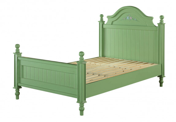 Grünes Bett Klassische Betten Landhaus Doppelbett Hotel Luxus Schlafzimmer Neu