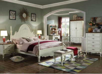 Bett Polsterbett Luxus Schlafzimmer Design Betten Textil Holz Bettgestell Neu