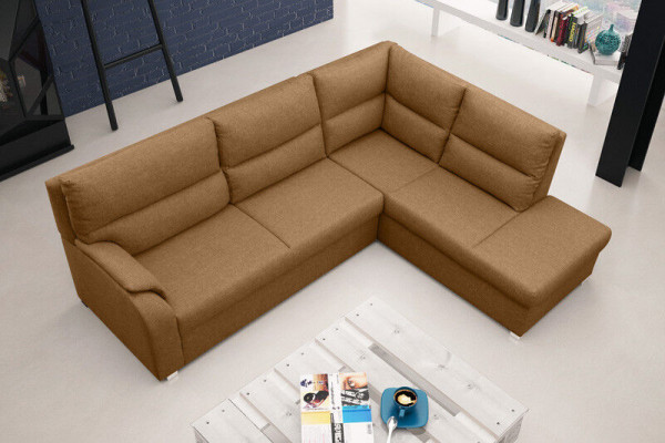 Sofa Schlafsofa Designer Sofa mit Bettfunktion + Bettkasten Ecksofa Couch -NEU!