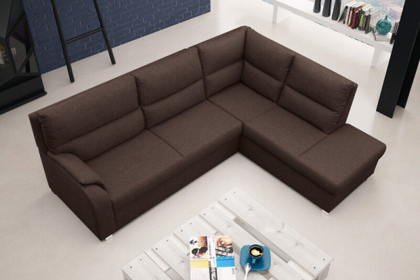 Sofa Schlafsofa Designer Sofa mit Bettfunktion + Bettkasten Ecksofa Couch -NEU!