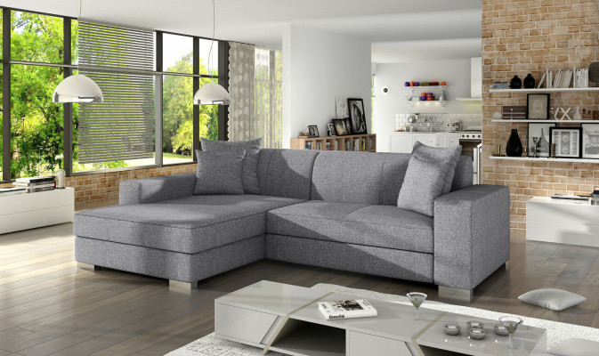 Sofa Schlafsofa Designer Sofas mit Bettfunktion Ecksofa Couch NEU + Bettkasten