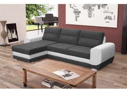 Sofa Schlafsofa Designer Sofa mit Bettfunktion + Bettkasten Ecksofa Couch NEU