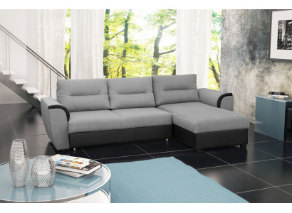 Sofa Schlafsofa Designer Sofa mit Bettfunktion + Bettkasten Ecksofa Couch NEU