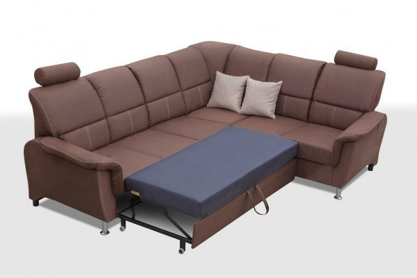 Wohnlandschaft Ecksofa Bettkasten Schlafsofa Sofa Polstersofa Couch Eck Sofas