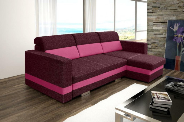 Schlafsofa Eck Sofa Couch Polster Eck Bettfunktion Neu Schlaffunktion Garnitur