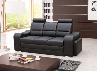 3 Sitzer Sofa Couch Polster Couchen Sofas 3 Sitzer mit Hocker Garnitur Polster