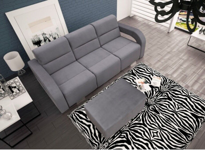 3 Sitzer Luxus Bank Sofa Couch Blau Wohnzimmer Kanzlei Möbel