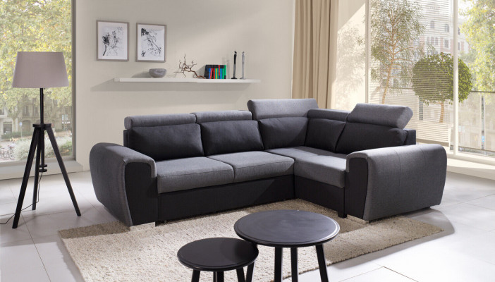 Sofa Schlafsofa Designer Sofa mit Bettfunktion - Bettkasten Ecksofa Couch Sofas