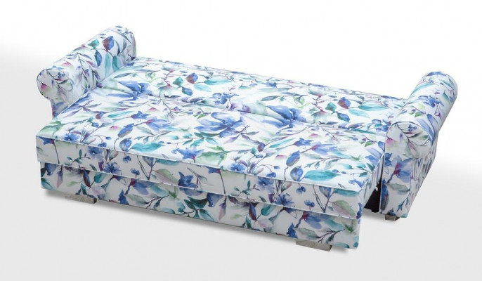 Couch Schlafsofa Sofa Blumen Wohnlandschaft Bettkasten Couchen Sofa