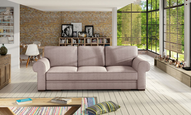 Couch Schlafsofa Sofa Couchen Polster Wohnlandschaft 3 Sitzer Textil Couchen