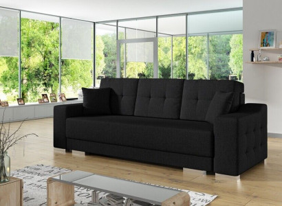 3 Sitz Sofa Couch Textil Stoff Bettfunktion Schlafsofa Neu Polster Garnitur Neu