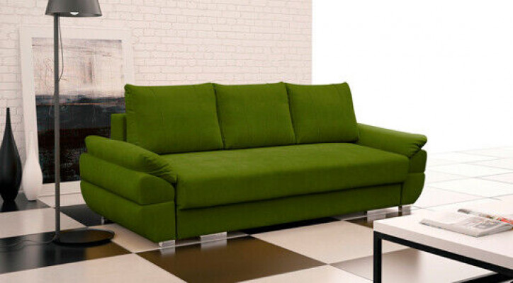 3-Sitzer Schlafsofa mit Klappcouch und Schlaffunktion inklusive Bettkasten