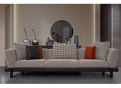 Graues Polstersofa Wohnzimmer Sitzcouch Luxuriöse Wohnzimmer Sofas Neu