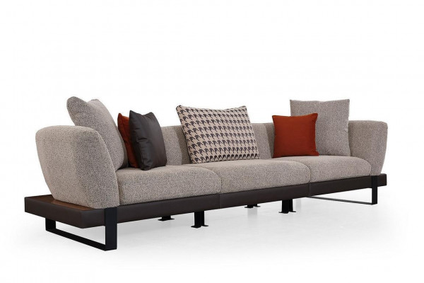 Graues Polstersofa Wohnzimmer Sitzcouch Luxuriöse Wohnzimmer Sofas Neu